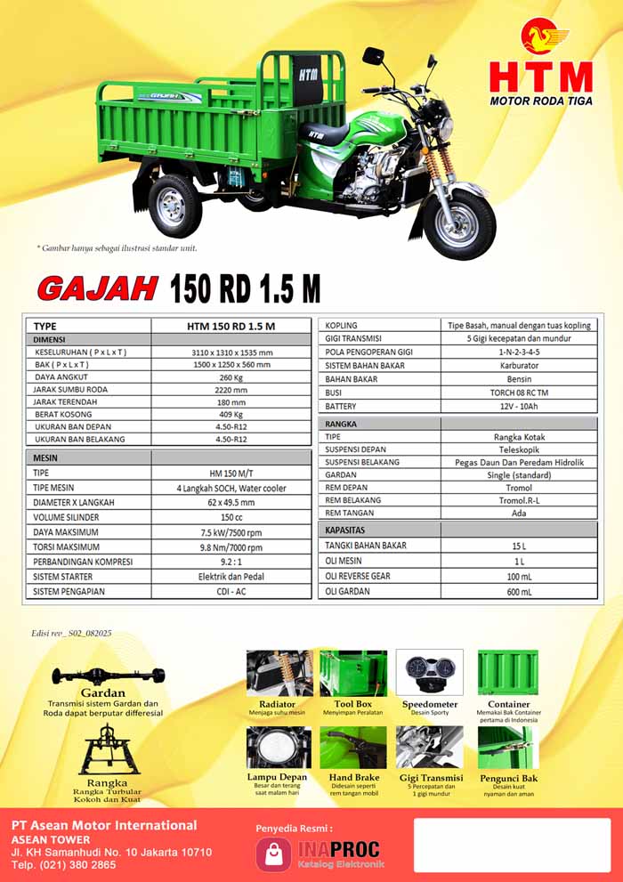 HTM Gajah 150RD15M