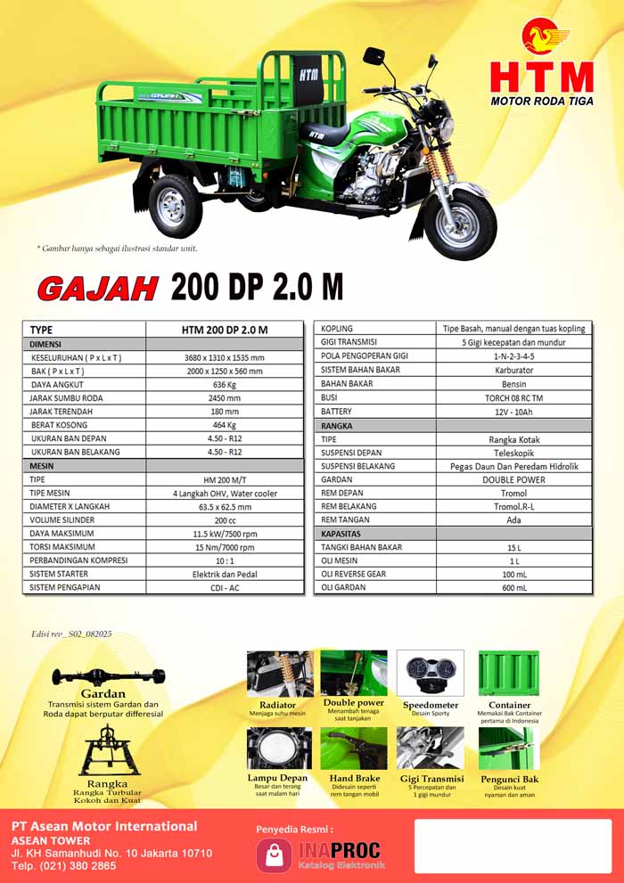 HTM Gajah 200DP2M