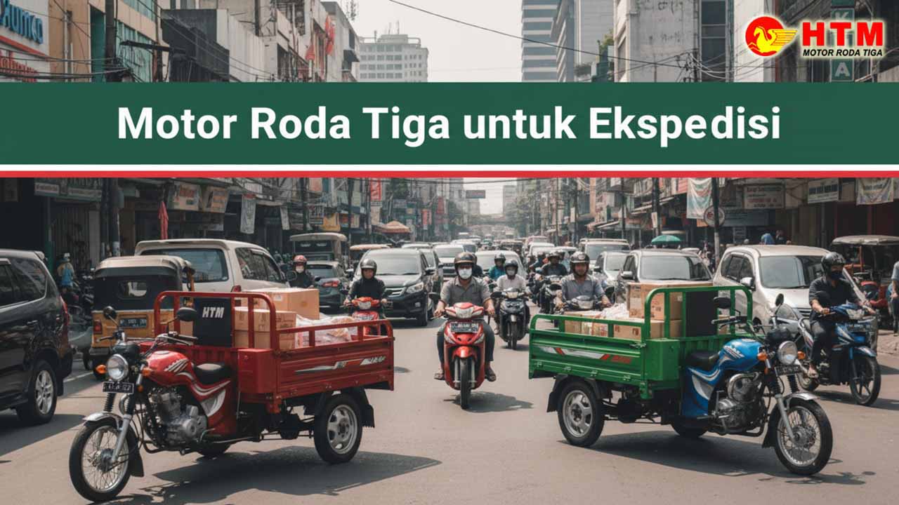 HTM motor roda tiga untuk ekspedisi