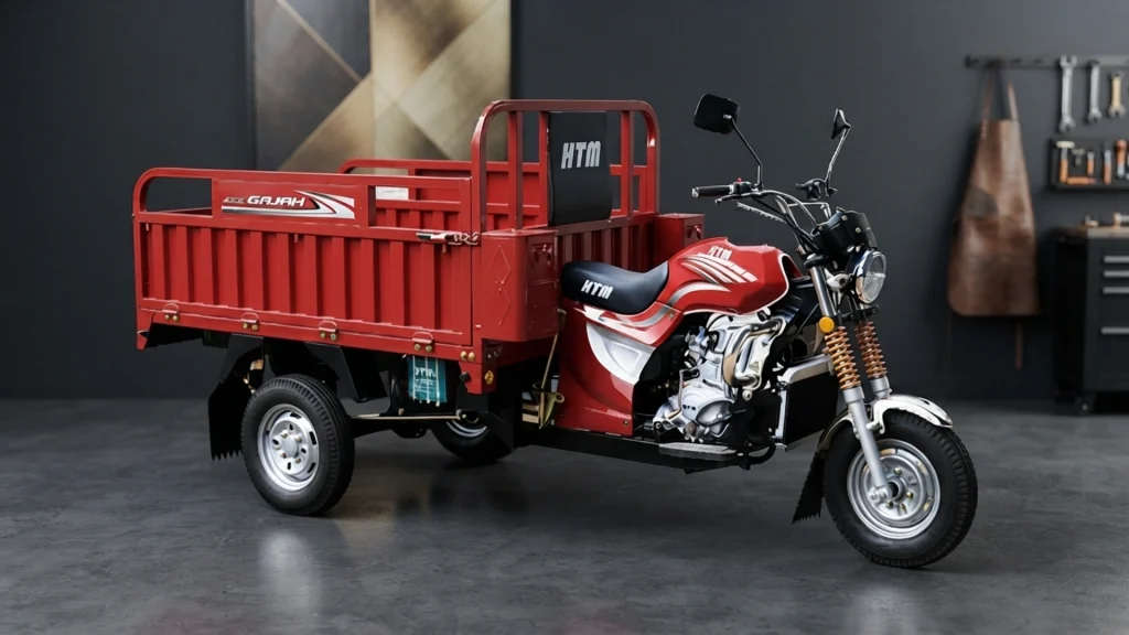Motor Roda Tiga Bantu Usaha Lapak Rongsok Lokal