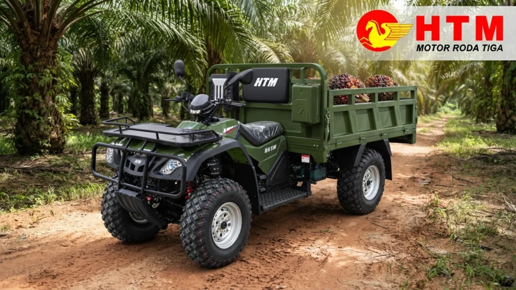 ATV Cargo Katingan, Ban Off-Road Tapak Lebar Cengkeraman Maksimal di Lumpur